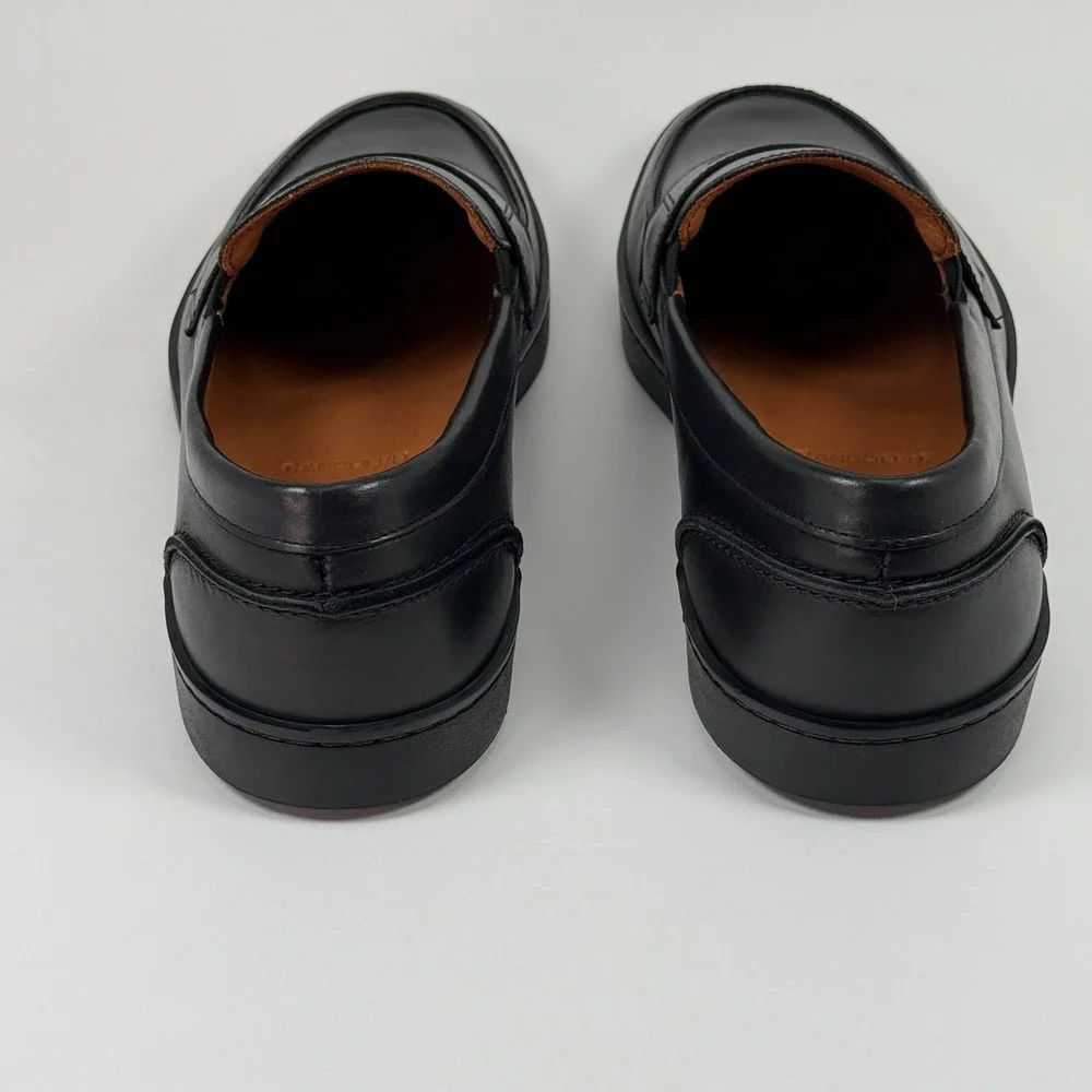 Allen Edmonds Randolph Shoes Mens Black Leather Penny Loafers Sneaker | 8 E
